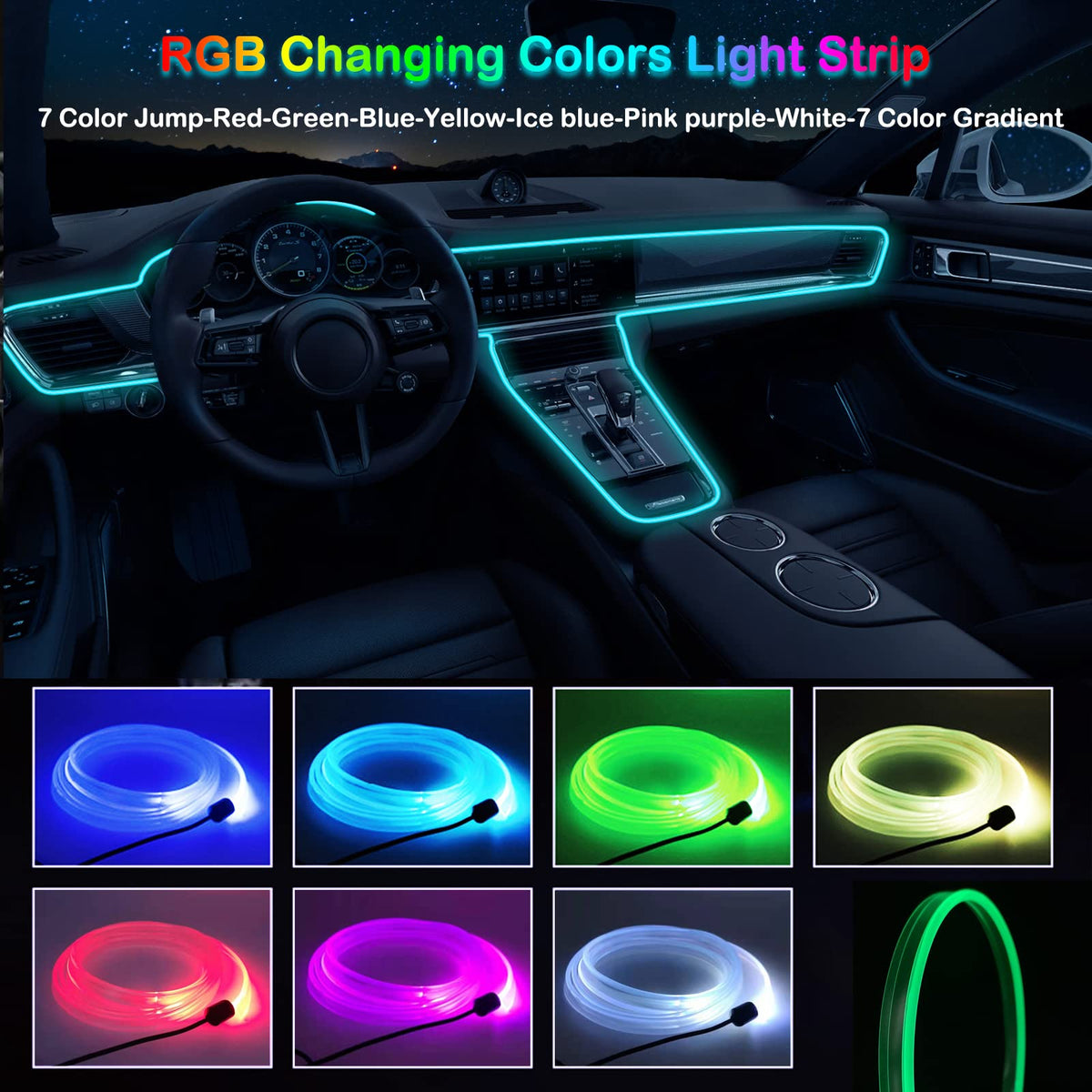 3 Meter Car Interior Led Strip Optic Fiber Assaf online shop