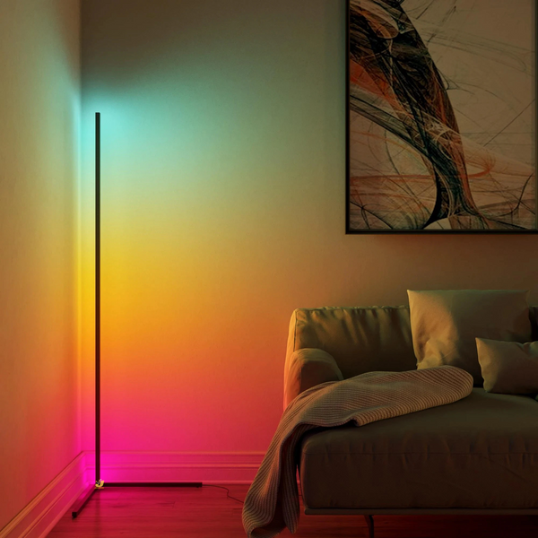 Smart RGB LED Corner Lamp Remote & Phone App Control