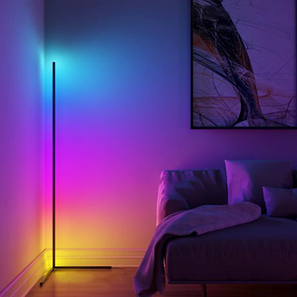 Smart RGB LED Corner Lamp Remote & Phone App Control