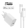 35W PD Adapter Charger USB-C to Lightning Cable For iPhone 15