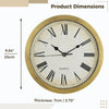 Hidden Clock Safe Gold Or Silver Color Retro Round Wall clock