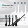 Sonic Electric Toothbrush, USB Rechargeable with 4 Brush Heads & 6 Modes | IPX7 Waterproof for Adults and Kids