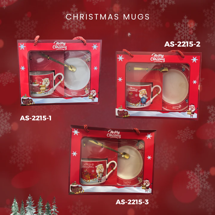 Christmas mug with free spoon 2206-2207
