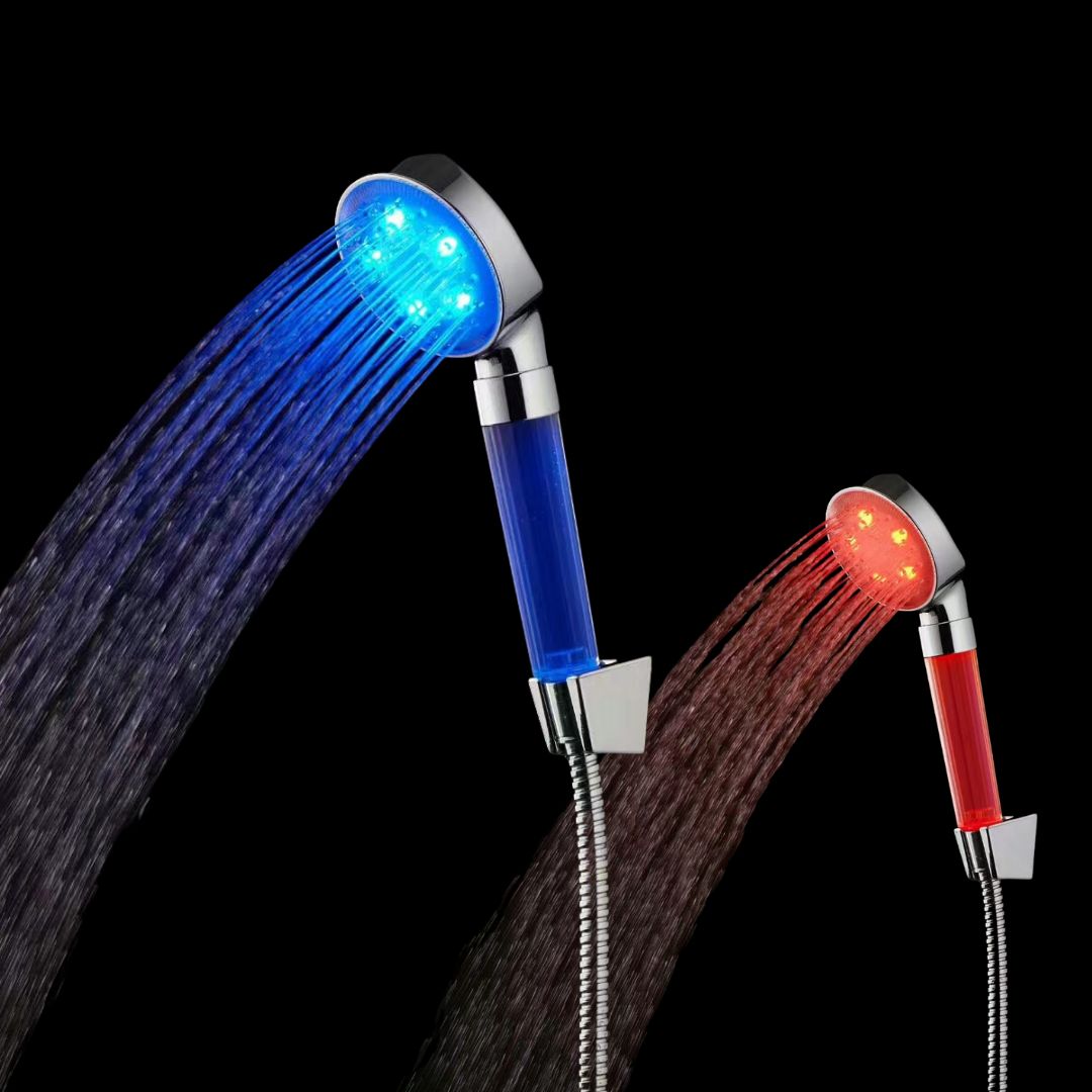 High-Pressure  Color-Changing LED Shower Head with Temperature Sensor