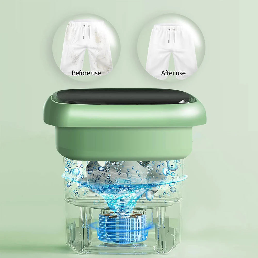 Folding Portable Washing Machine With Bucket Dryer