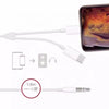 Typ-C & Lighting to 3.5 mm aux iphone cable JH-CM32