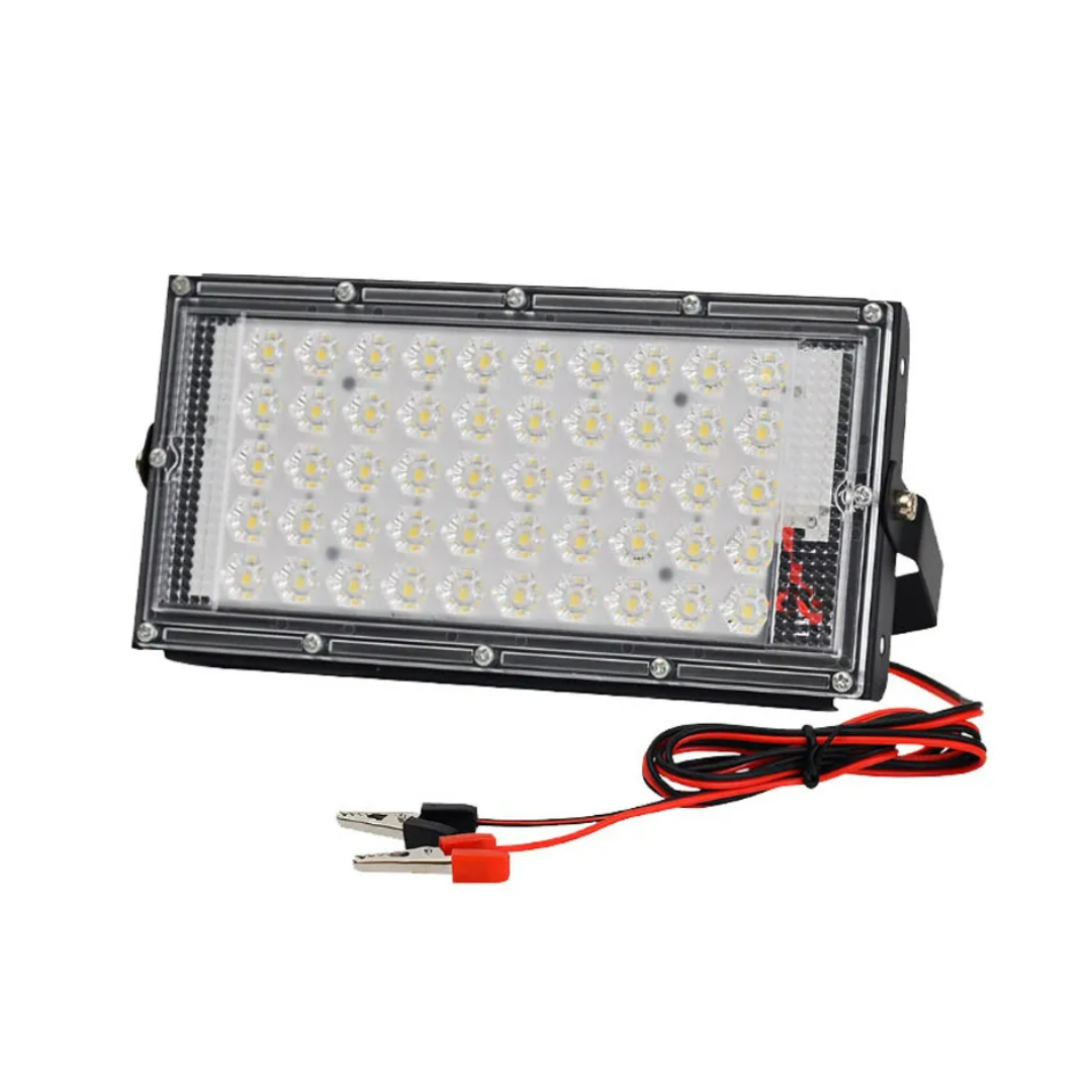 50W LED Flood Light with 120° Adjustable Angle, Waterproof White Light
