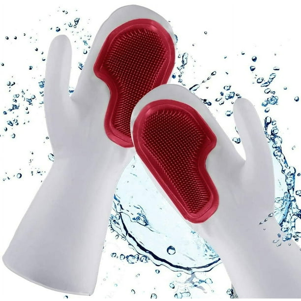 Gloves with Mop, Dishwashing Gloves, Reusable Cleaning Gloves