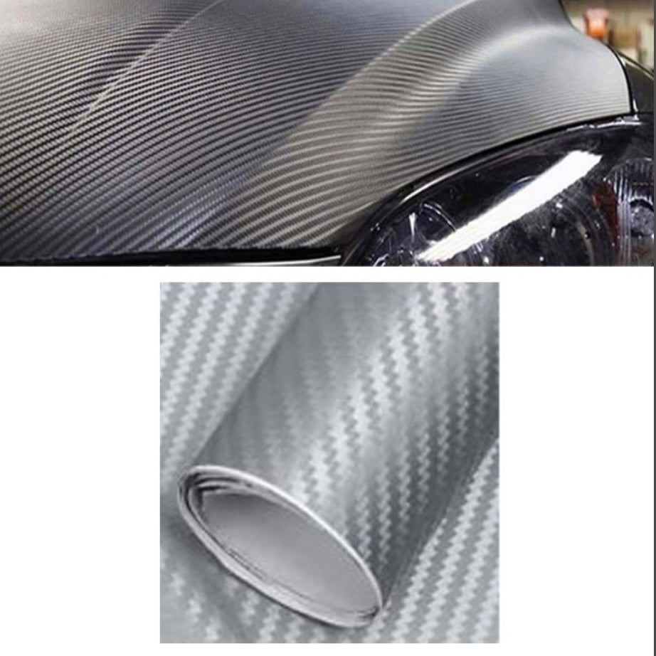 3D Carbon Fiber Car Sticker Waterproof Car Loading Edge - Door Sill - Paint Protection Film (L203 x W50)cm