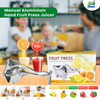 Manual Hand Press Fruit & Vegetable Juicer