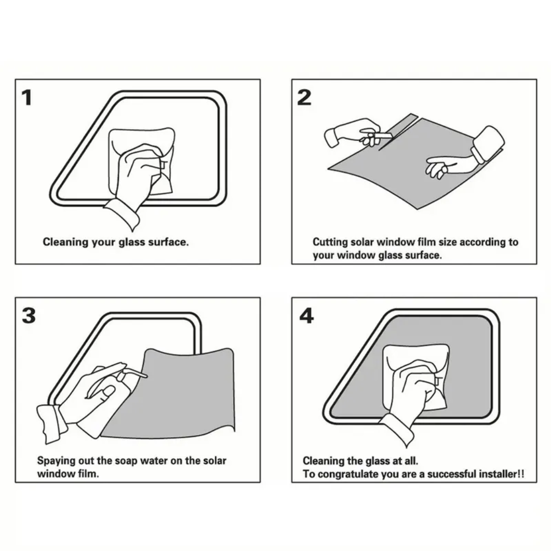 300x50cm Car Fumee Window Tint Film Roll Sun Protection