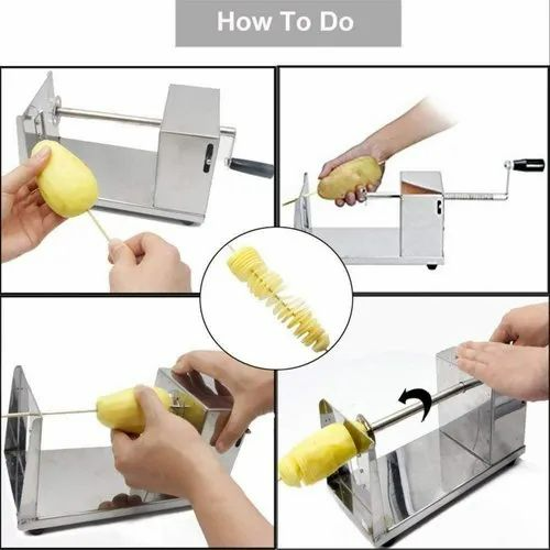 Stainless Steel Potato Cutter/ Spiral Potato Cutter