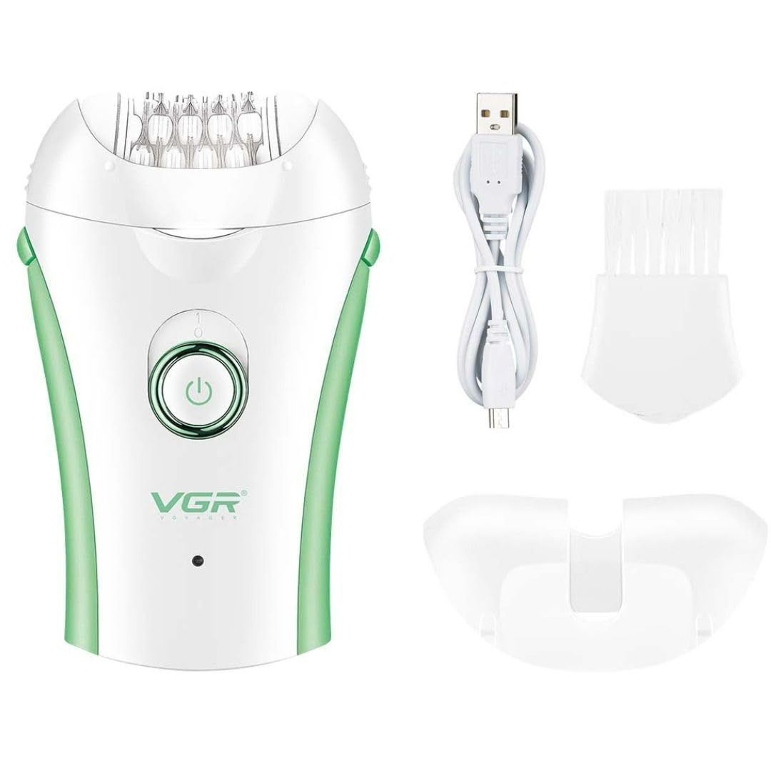 VGR V-705 Compact Professional Cordless Women Epilator for different body areas for gentle hair removal