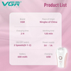 VGR V-705 Compact Professional Cordless Women Epilator for different body areas for gentle hair removal