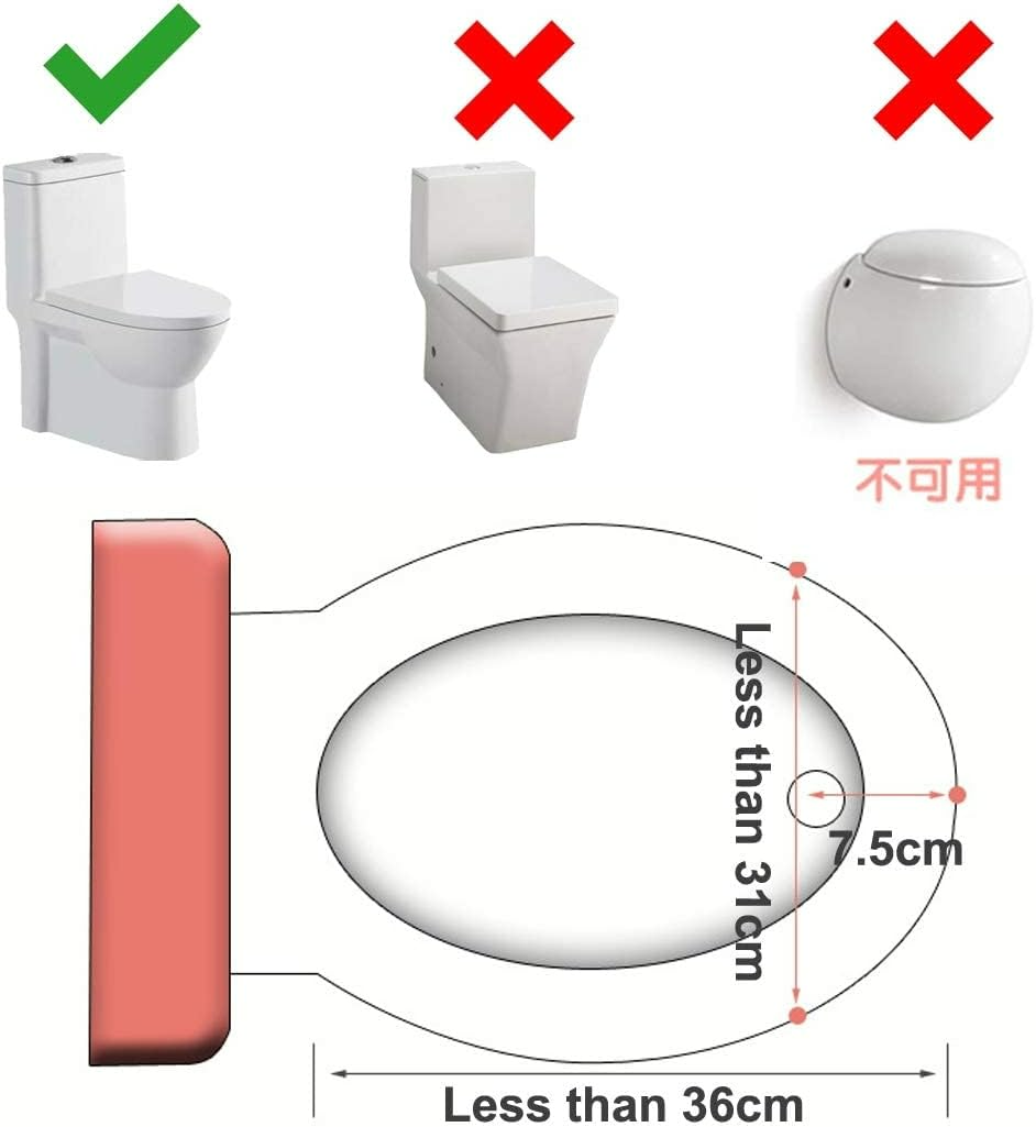 Portable Kids Bathroom Stairs Adjustable Baby Plastic Toilet Cover Potty Training Seat with safety handle