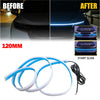 Car Hood Light Strip, Flexible Exterior Car LED Strip Lights Waterproof (Crystal Blue)