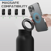 nsulated Water Bottle with Magnetic Phone Holder | Stainless Steel Tumbler Compatible with MagSafe for Gym, Car, & Sports