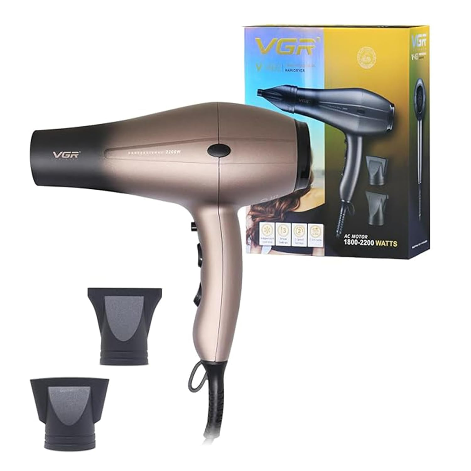 VGR V463 Professional Hair Dryer | 1800-2200W High-Performance