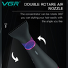 Vgr Professional Hair Dryer V402 - With Diffuser, Gray With Pink 2200W 3 Heating Settings