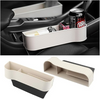 Carbon Fiber Car Seat Organiser with Cup Holder And Gap Filler, Multifunctional Car Storage Organizer Car Interior Accessories