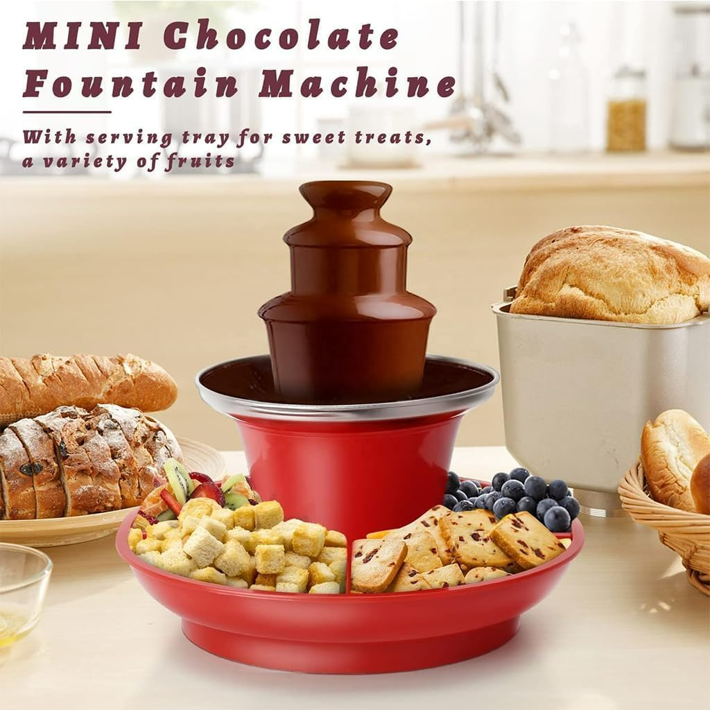 Chocolate Fountain Machine, Mini Fondue Set