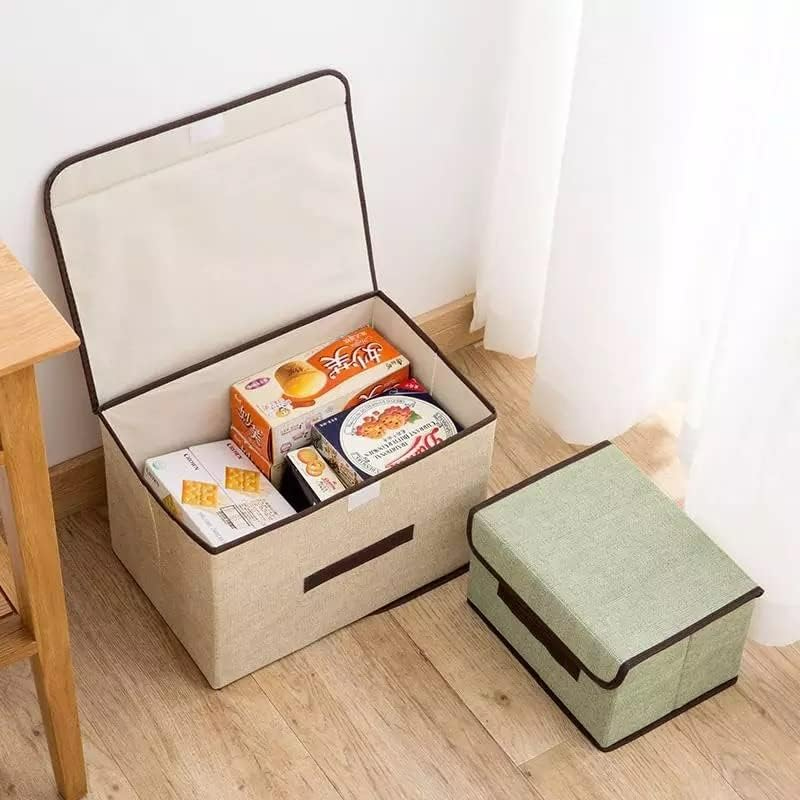 Storage Box with Lid Stackable Foldable Storage Container for Clothes