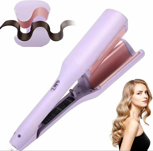 Multifunctional Hair Curler V Shaped Curling Iron for Beach Waves With 4 Adjustable Temperatures