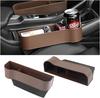 Carbon Fiber Car Seat Organiser with Cup Holder And Gap Filler, Multifunctional Car Storage Organizer Car Interior Accessories