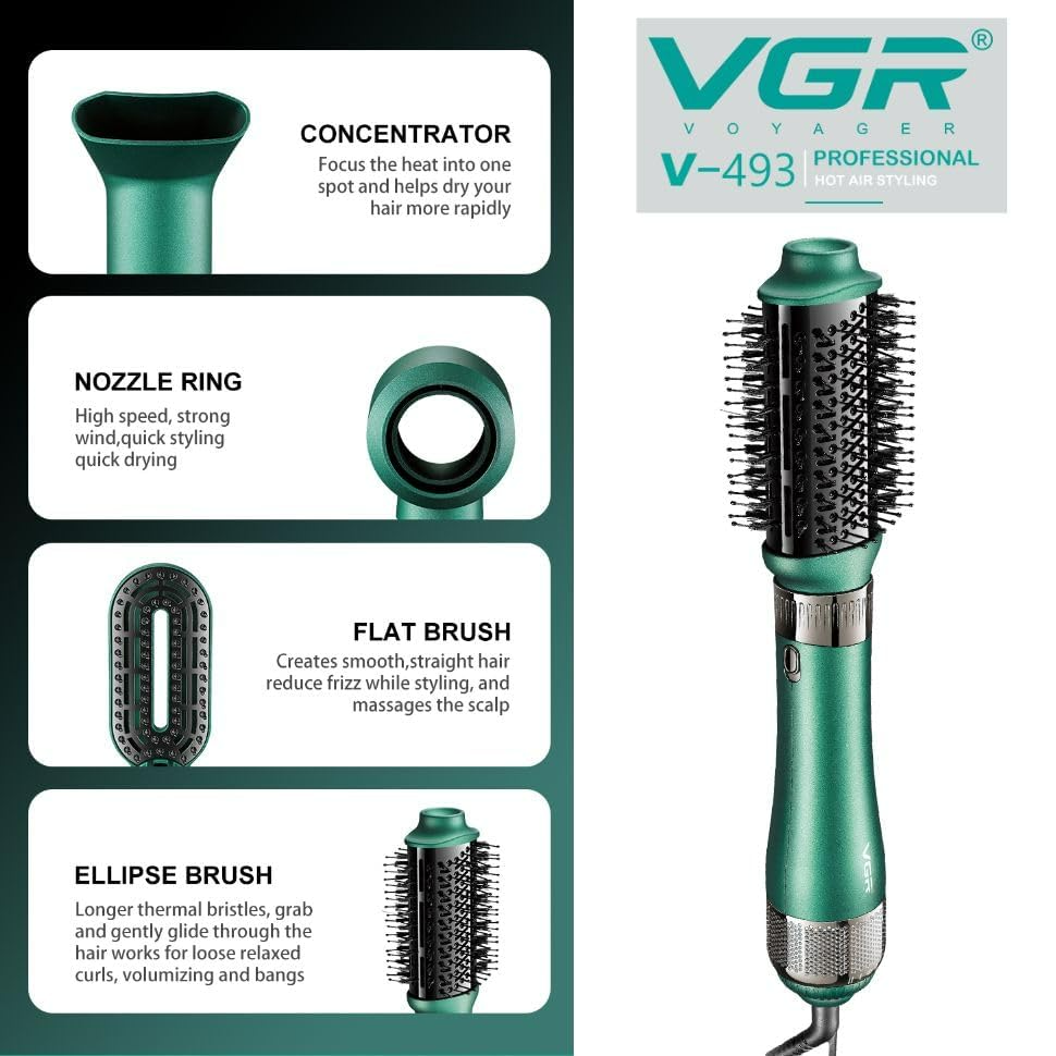 VGR V493 (4 In 1 ) Hot Air Styler For Women