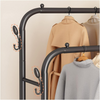 Clothing Hanger Stand With Storage shelf