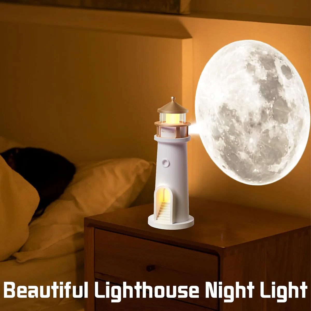 Lighthouse Moon Projector Lamp