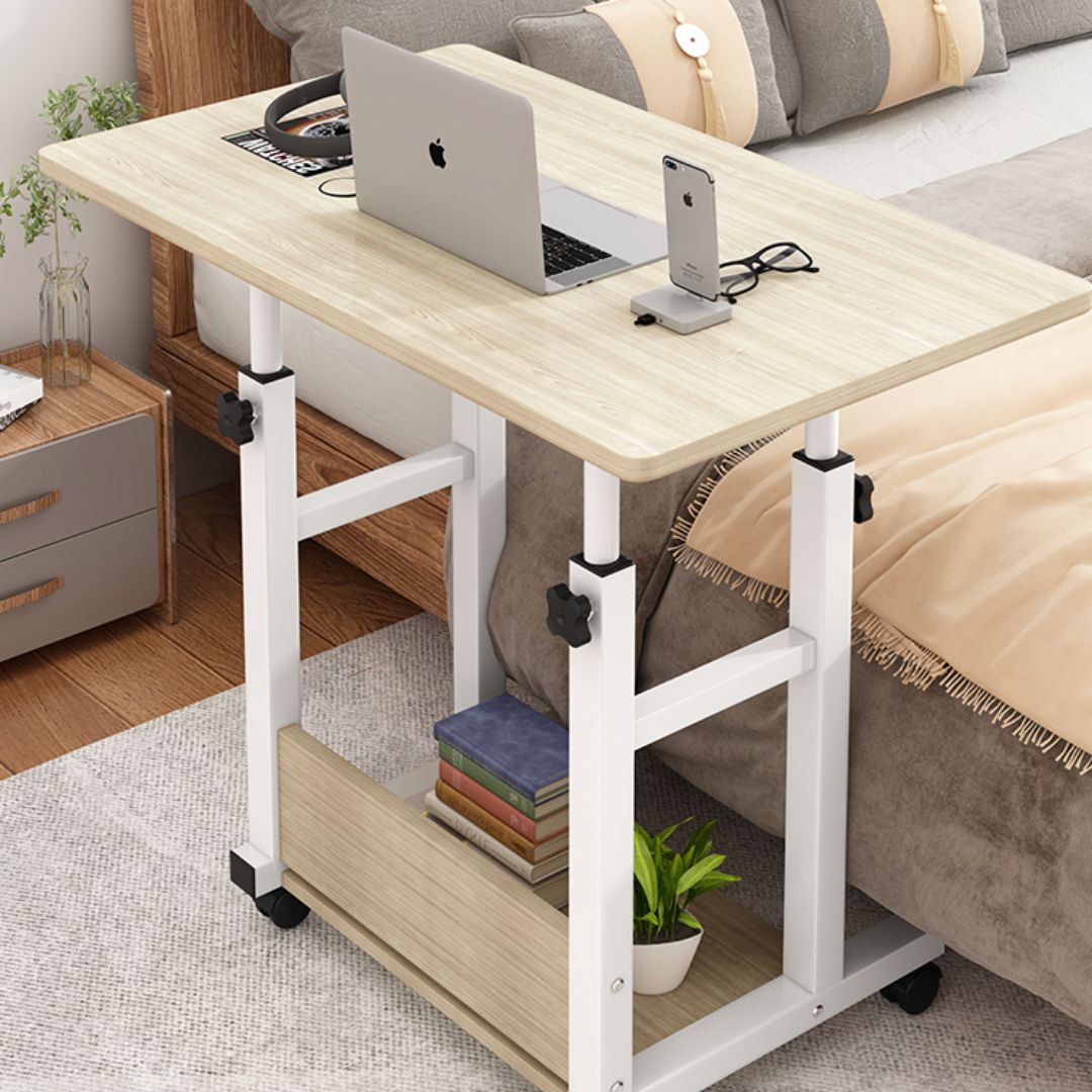 Height adjustable desk with wheels Bedside table AS16