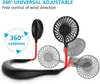 Portable Neck Fan Wearable Neckband, with 3 Level Air Flow- Blue color