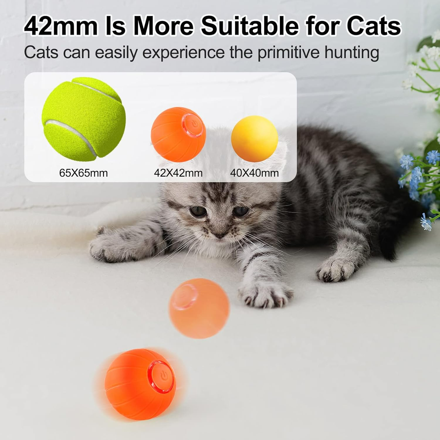 Smart bouncing ball blue color pet toys