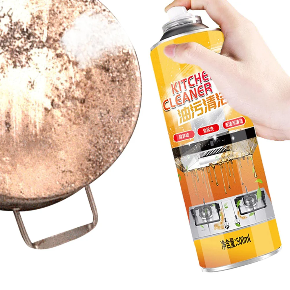 Kitchen Grease Cleaner - Kitchen Stove Top Cleaner Bubble Cleaner Spray