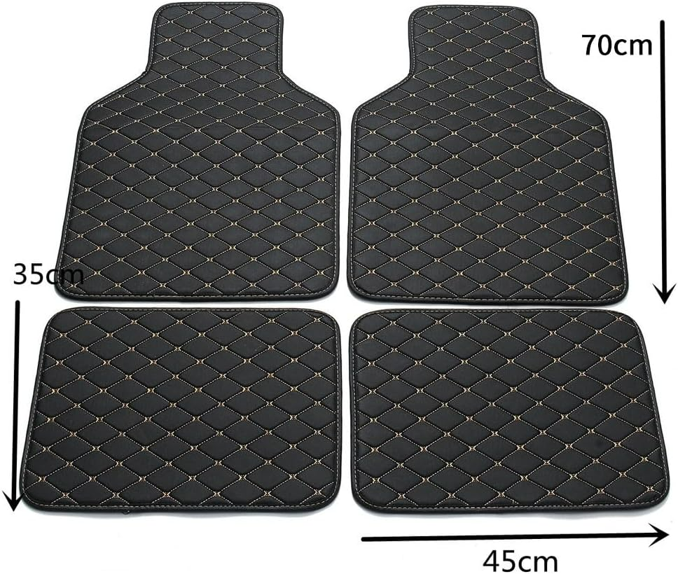 4pcs Leather Car Floor Mats