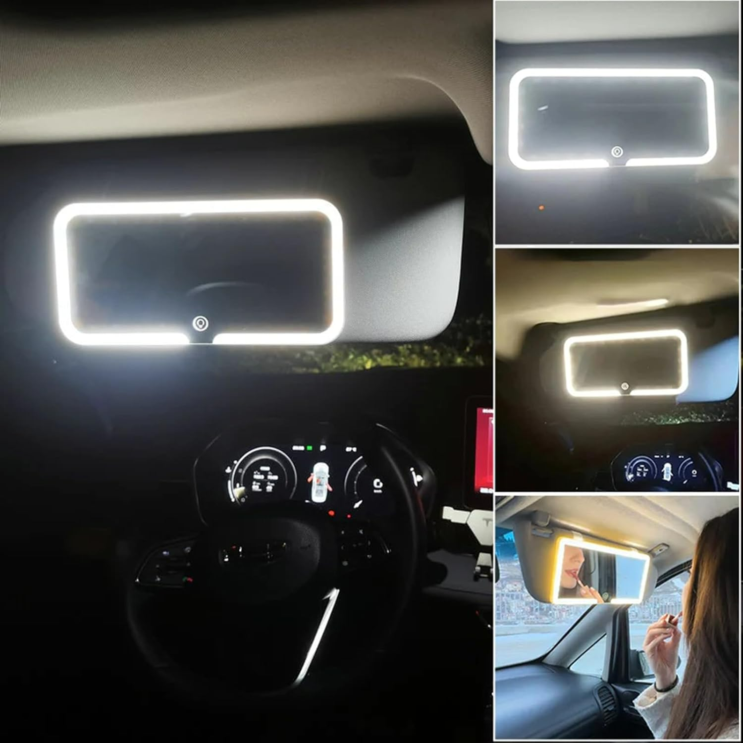 Car Sun Visor Led Vanity Mirror
Rechargeable 3 Color