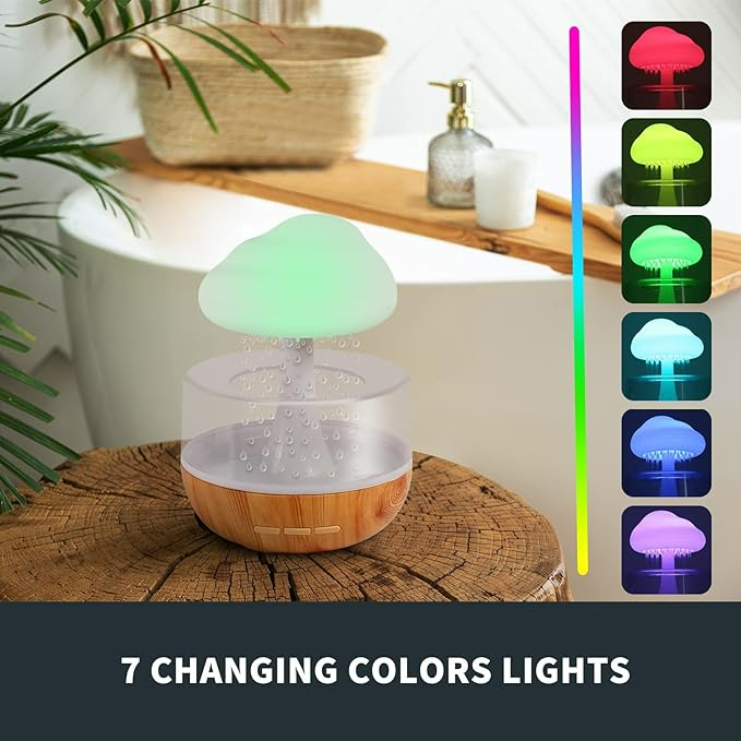 Rgb Raining Humidifier Rain Cloud