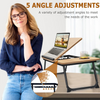 Adjustable Laptop Desk for Bed, Couch & Desk, Multi-Use Laptop Stand with 5 Adjustable Angles