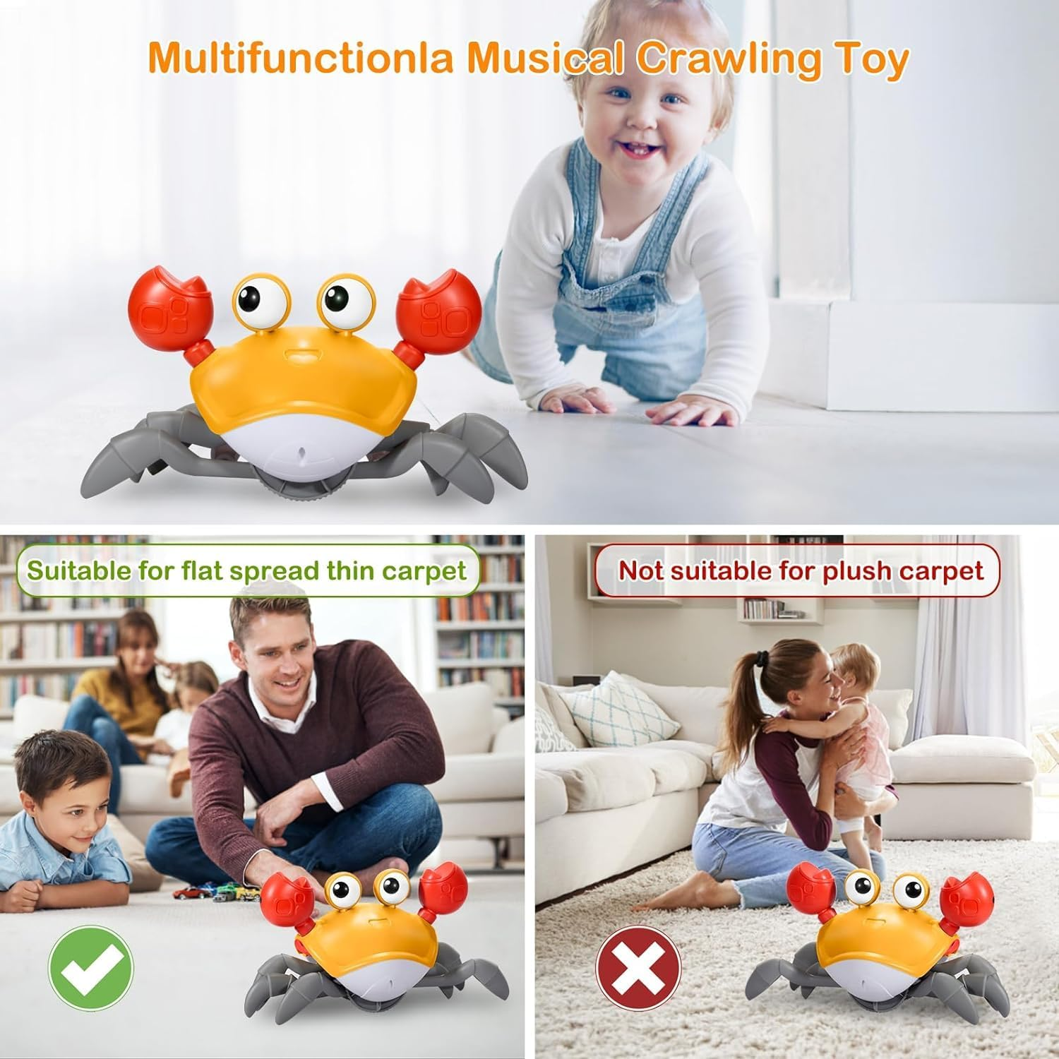 FunBlast Crawling Crab Toy for Kids