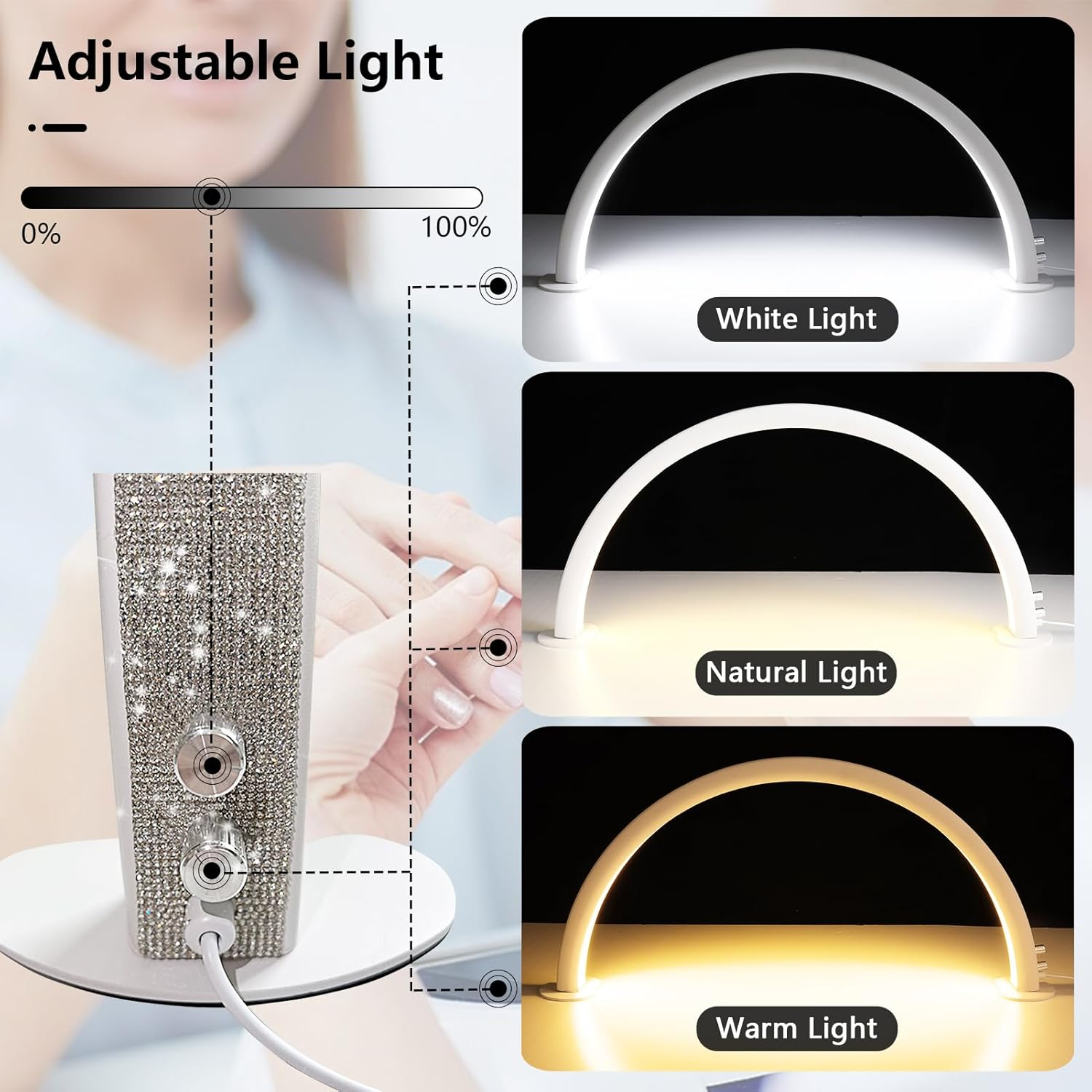 Half Led Moon LED Light Stand