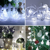 String Lights, 1 Pack Outdoor String Light 50 LED Waterproof Christmas