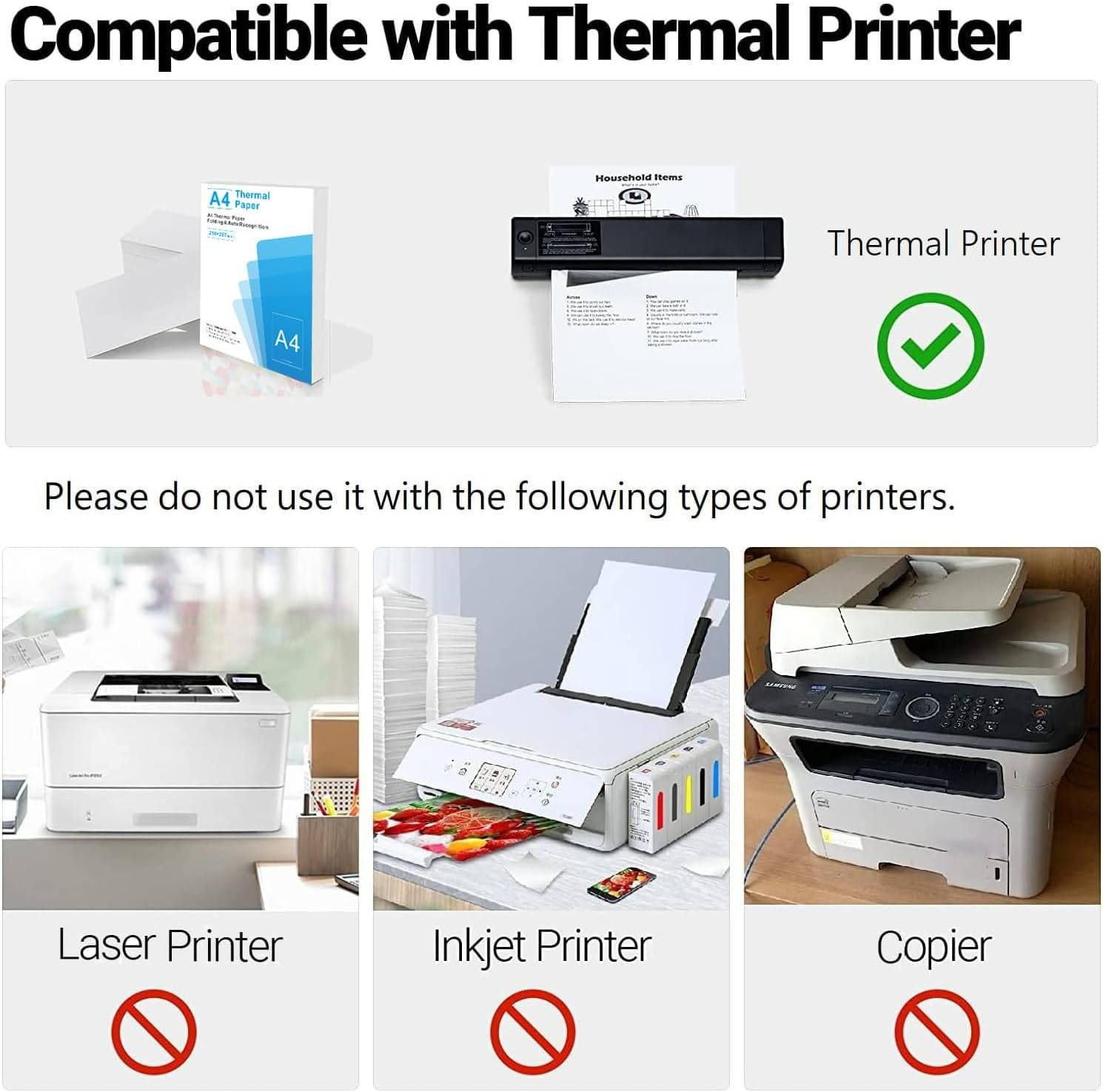 A4 Thermal Paper – 200 Sheets