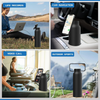 nsulated Water Bottle with Magnetic Phone Holder | Stainless Steel Tumbler Compatible with MagSafe for Gym, Car, & Sports