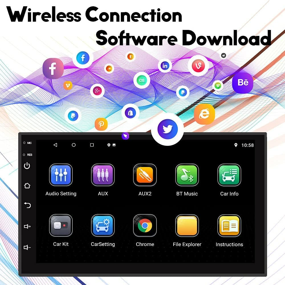 Android Car Stereo 2 Din 7-Inch Monitor