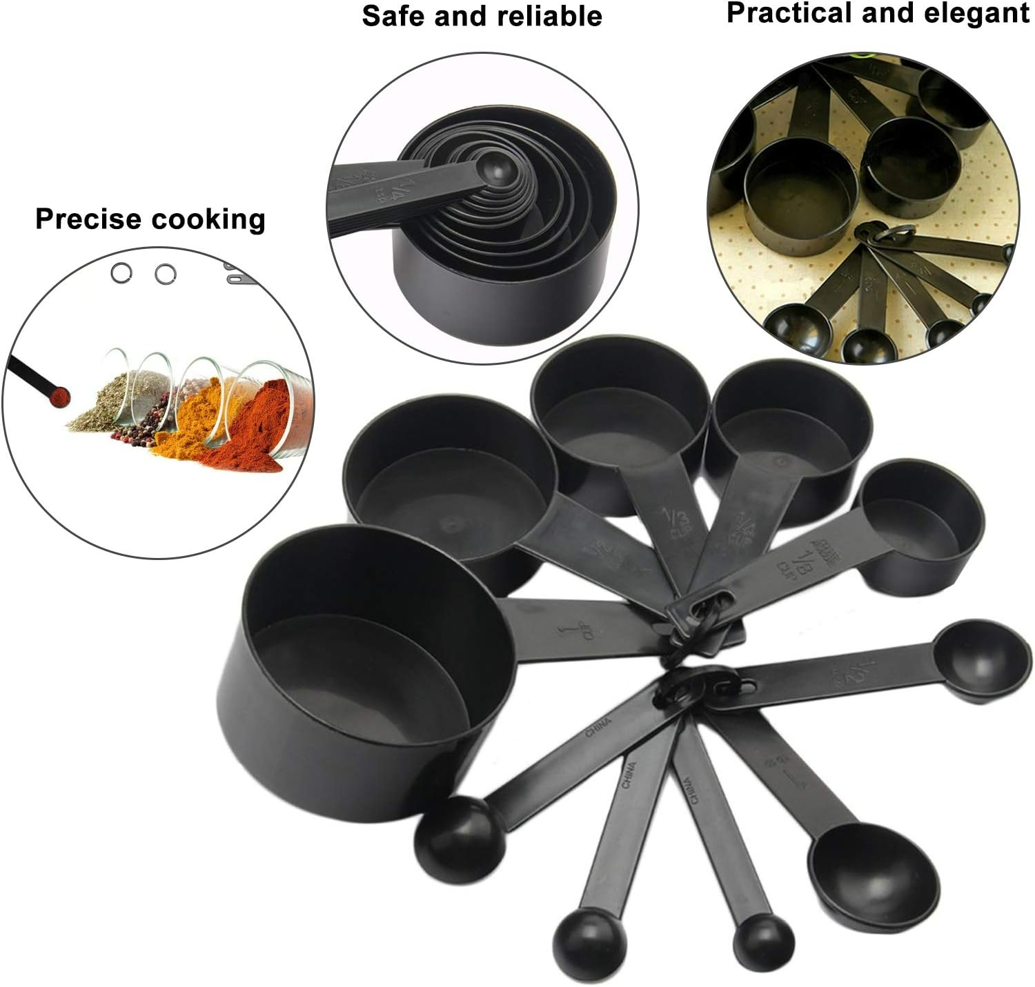 Measuring Cups, Measuring Spoons Set Durable for Home for Kitchens for Dessert Shops for Bakeries