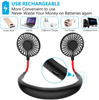 Portable Neck Fan Wearable Neckband, with 3 Level Air Flow- Blue color