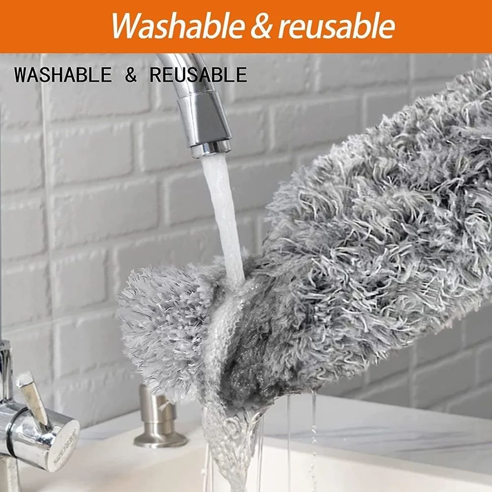 100 Inch Fan Duster, Extendable Microfiber Duster, Feather duster