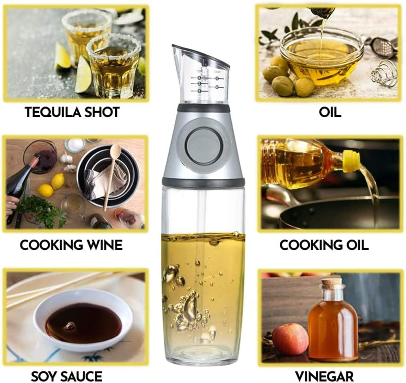 Oil & Vinegar Bottle Dispenser | Precise Measuring