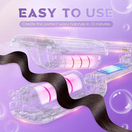 Multifunctional Hair Curler V Shaped Curling Iron for Beach Waves With 4 Adjustable Temperatures